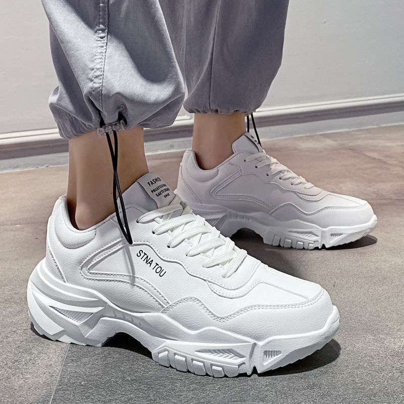 Giày Thể Thao Sneaker Nam G51 Màu Trắng Đế Cao Đẹp Thời Trang Cho Học Sinh Sinh Viên