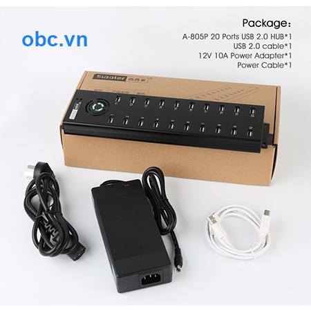 Hub 32 Port Sipolar A-832 - Làm phone farm, sạc điện thoại, 4G proxy