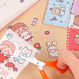 Sticker Hoạt Hình Nhiều Mẫu Dễ Thương - Dải Sticker Đơn