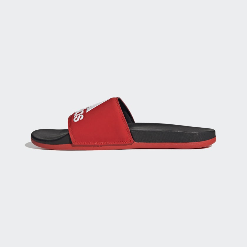 Dép quai ngang Adidas Adilette Comfort Slides thời trang nam đỏ đen F34722 - Hàng Chính Hãng - Bounty Sneakers