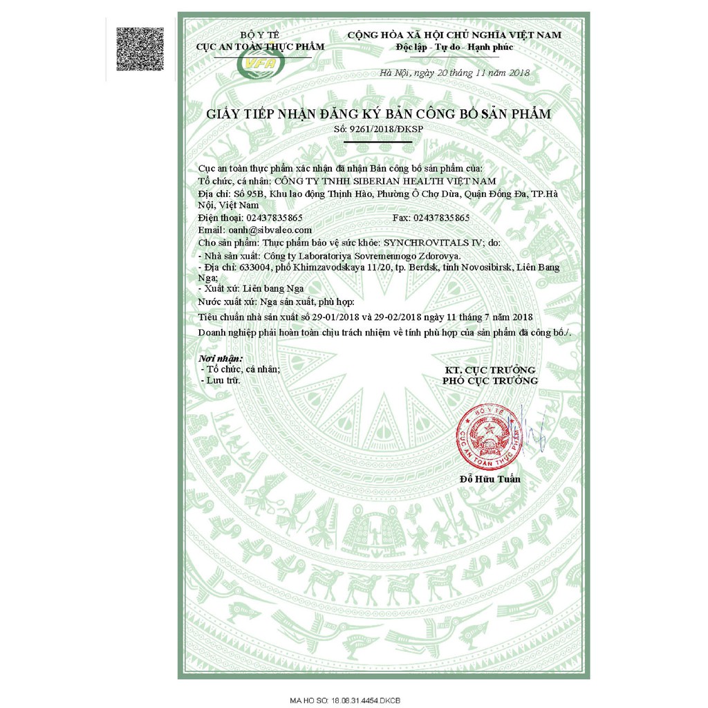 Syn 4 - Synchrovitals IV Viên uống bảo vệ và tăng cường chức năng gan siberian – 60 viên/lọ
