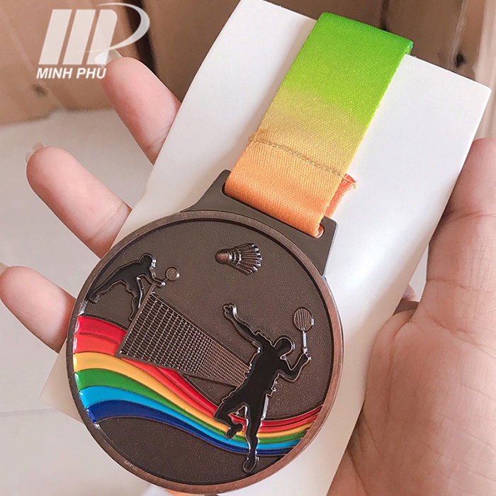 [Free in ấn - dán logo] Huy chương lưu niệm cầu lông