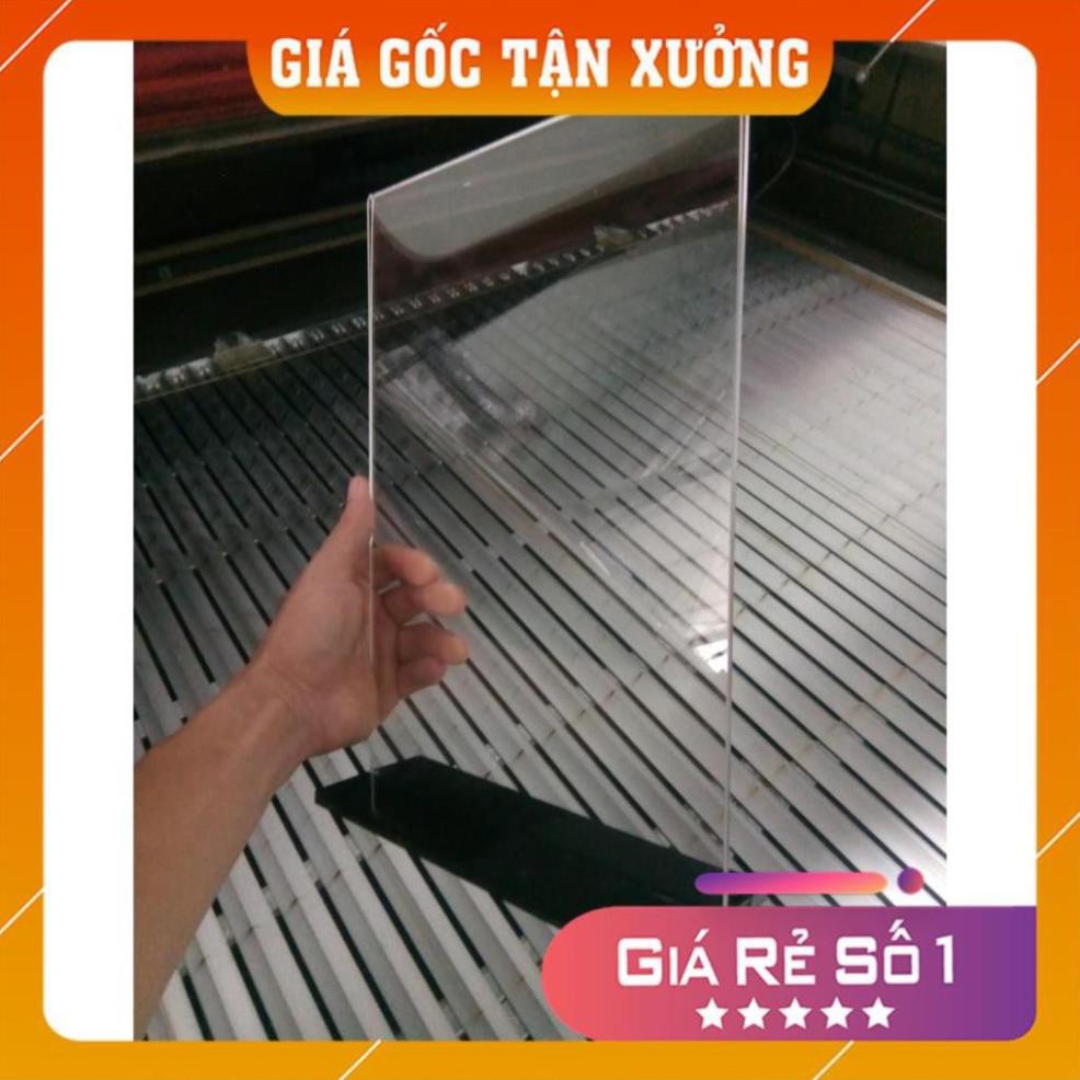 [Mica Việt Nam] [Giá gốc Tận Xưởng] Kệ Menu Mica A4 - Đế lùa 02 mặt