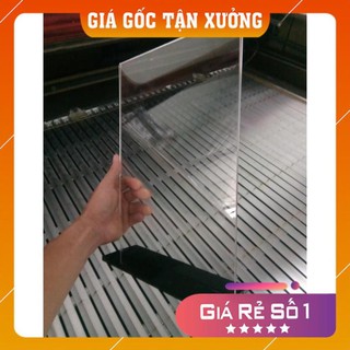 Kệ menu mica a4 - đế lùa 02 mặt