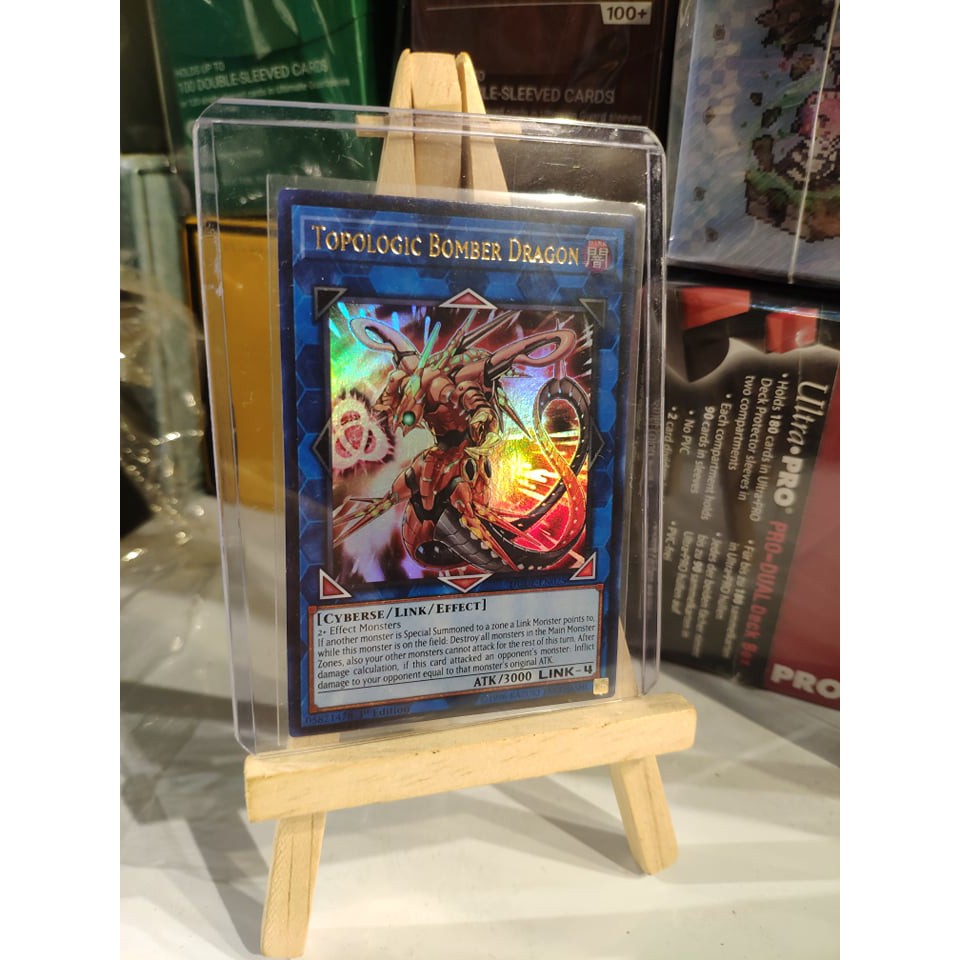 Lá bài thẻ bài Yugioh Topologic Bomber Dragon – DUDE - Ultra Rare - Tặng bọc bài nhựa bảo quản