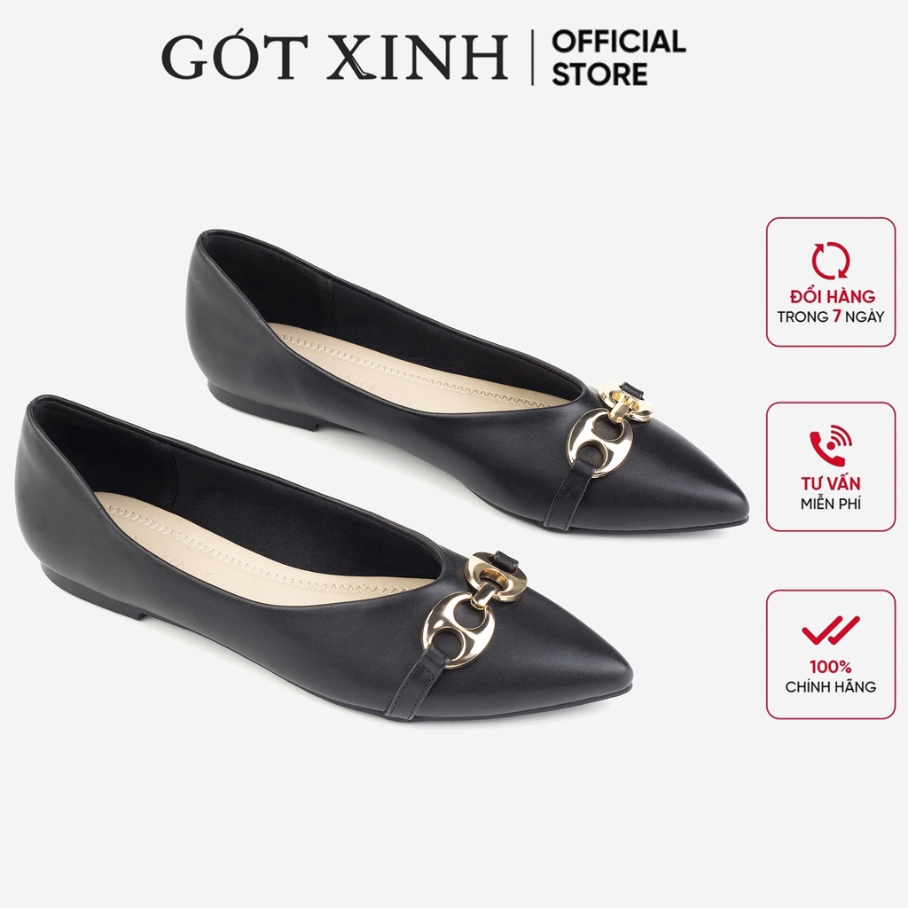 Giày búp bê nữ GÓT XINH GX39 da mờ đế bệt