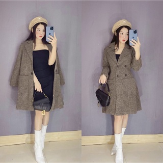 Áo khoác dạ nữ dáng Xòe