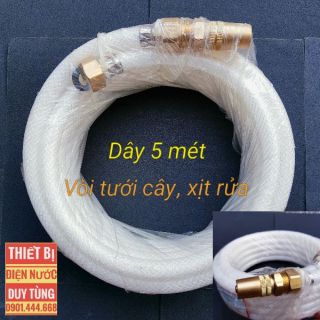 Bộ Vòi xịt rửa xe tưới cây - Dây 5 mét