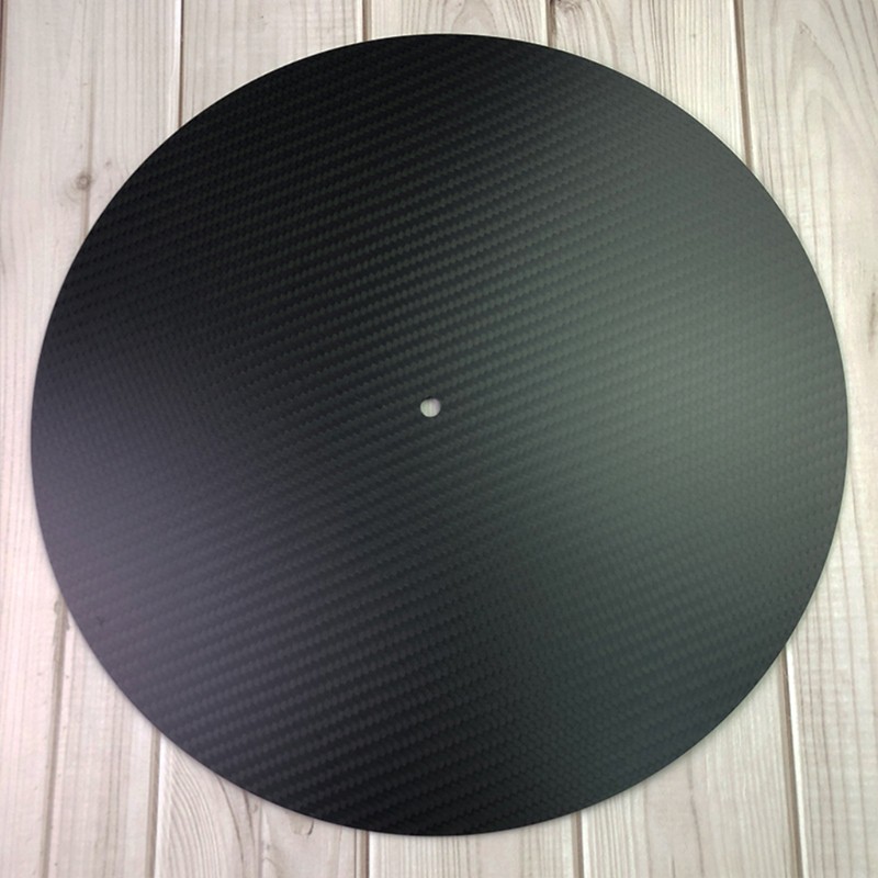 ROX 0.2mm Thickness HiFi Carbon Fiber C D DVD Stabilizer Mat Top Tray Player Turntable Amp Cone Speaker Pad