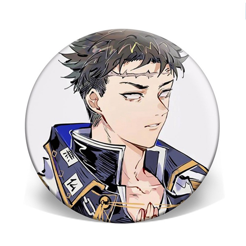 Huy hiệu IN HÌNH Kimetsu no Yaiba Thanh gươm diệt quỷ anime chibi dễ thương xinh xắn