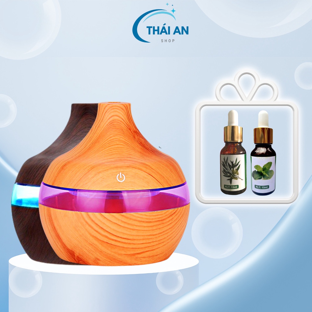 Máy Xông Tinh Dầu Phun Sương Cao Cấp 300ml Aroma Toả Hương Thơm Ngát