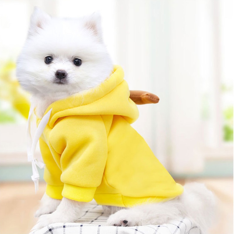 Áo khoác có mũ trùm đầu bằng vải nhung giữ ấm mùa đông dễ thương tùy chọn màu sắc dành cho chó Bulldog
