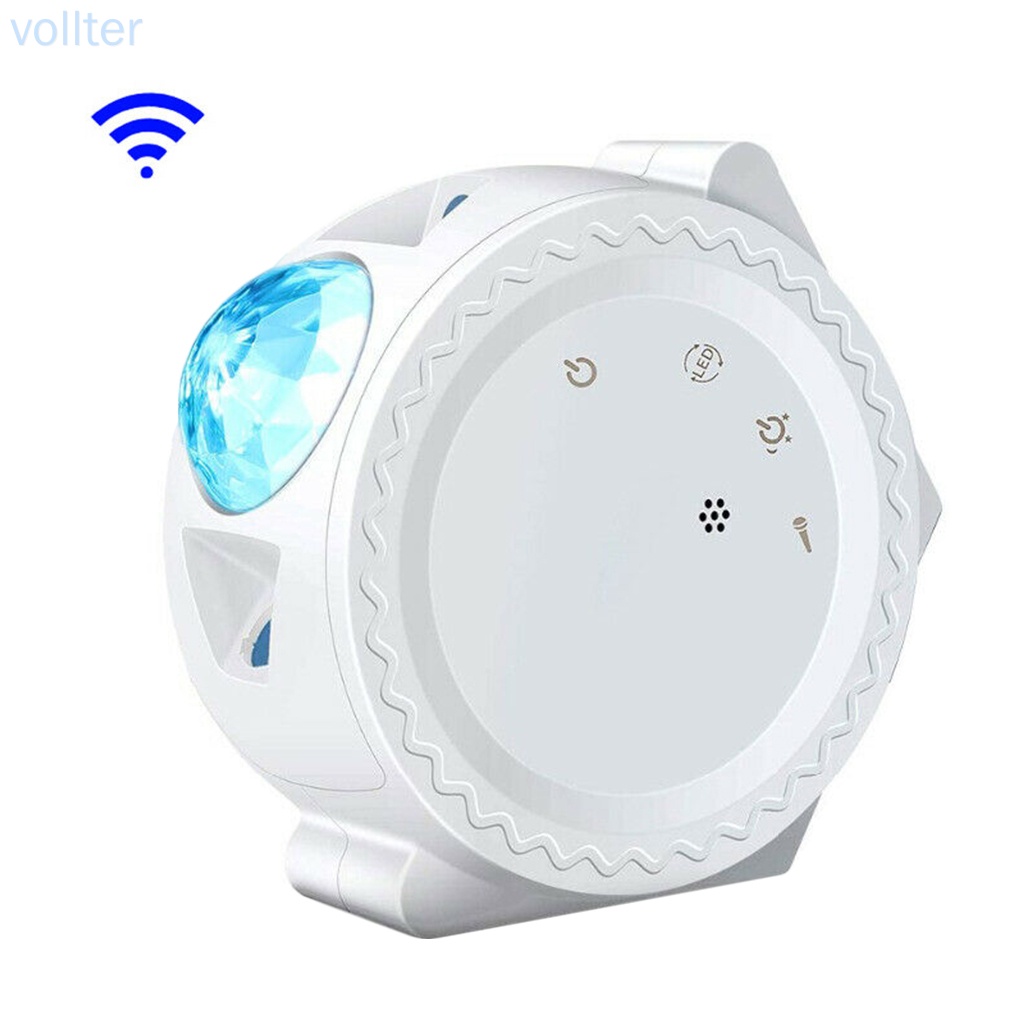 Đèn Chiếu Trần Phòng Ngủ Hình Bầu Trời Sao Màu Trắng Wifi Có Thể Điều Chỉnh