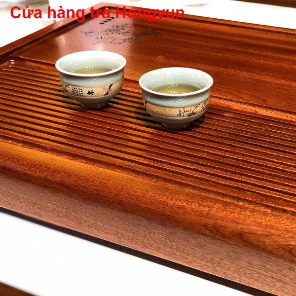 Khay trà Kung Fu gỗ cẩm lai phong cách Trung Quốc mới bộ đơn giản toàn bàn thoát nước hình chữ nhật đăng nhập nhà