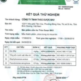 CỐM HO THẢO DƯỢC SKV