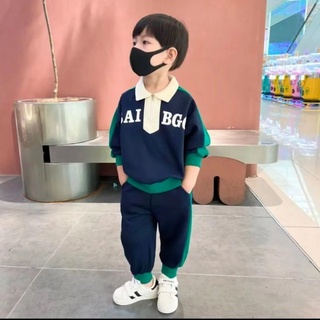 Set đồ thể thao phối màu sắc độc đáo thời trang mùa thu cá tính cho bé trai
