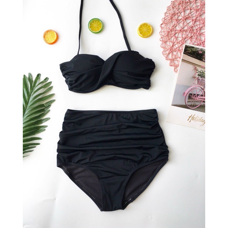 Bikini xoắn ngực có gọng nâng 3 màu