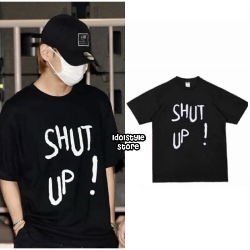 (Quà tặng kèm hình BTS)áo phông shut up như V bts