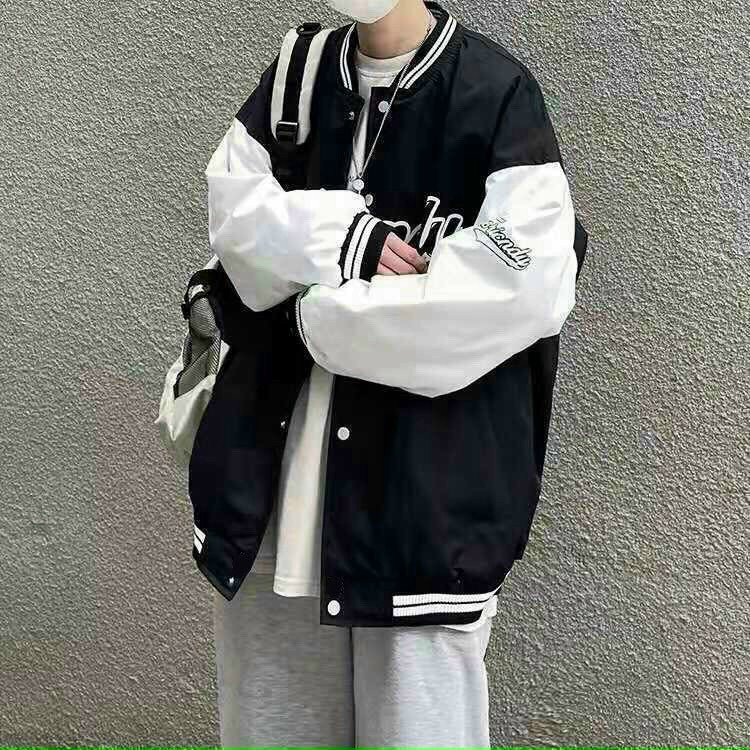 Áo Khoác Bomber Dù 2 Lớp TORI Form Rộng Unisex Nam Nữ Basic 2 Màu Đen Trắng Kiểu Dáng Năng Động Trẻ Trung