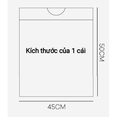 Combo 150 túi đựng rác tự hủy siêu dai | Thiết kế quai xách tiện dụng size 45*50 cm