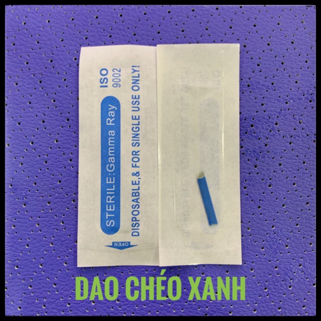 10 Lưỡi dao khắc dùng trong phun xăm ( dao chéo xanh )