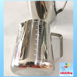 Ca Đánh Sữa Có Vạch Chia Inox Cao Cấp Pha Chế - Dụng Cụ Pha Chế