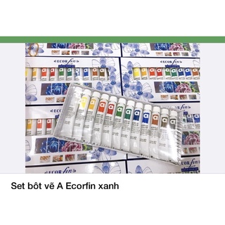 set bột vẽ móng 3d 12 màu M
