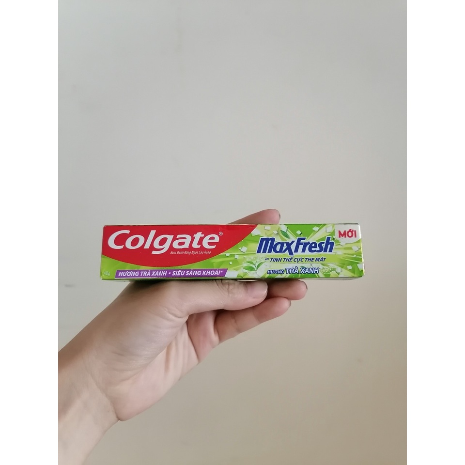 (Date 03/23)Kem đánh răng Colgate Maxfresh hương trà xanh 40g