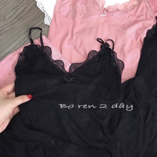 Bộ ngủ 2 dây thun tăm combo 2 bộ