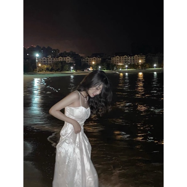 Jane Đầm dài cổ tích hai dây gợi cảm C081