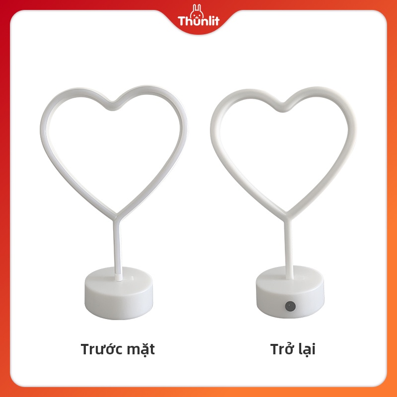 Đèn ngủ sạc Thunlit cổng USB thiết kế độc đáo lãng mạn phù hợp làm quà Valentine