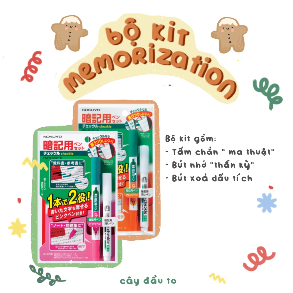 Bộ Dụng Cụ Giúp Ghi Nhớ Nhanh Kit Memoraztion Kokuyo Cây Đầu To