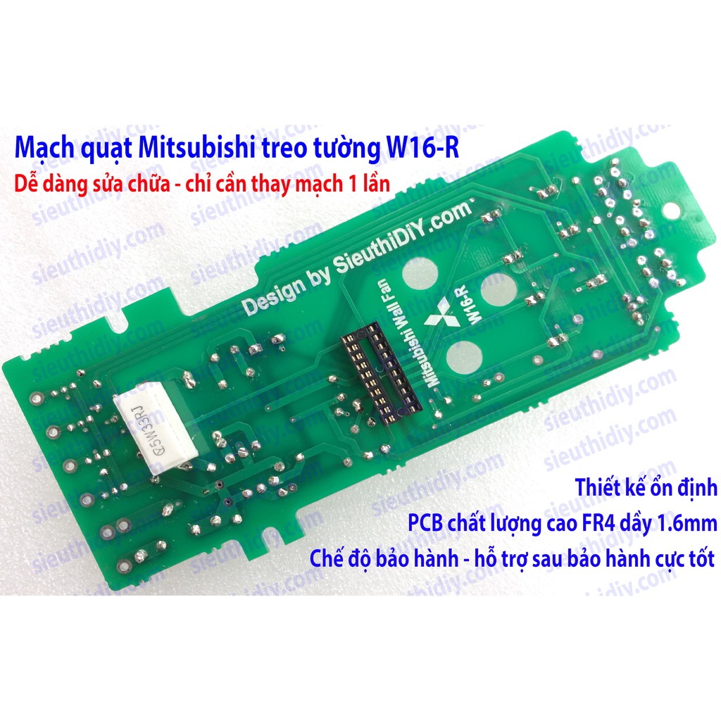 Mạch quạt Mitsubishi treo tường W16-RT/RD cao cấp