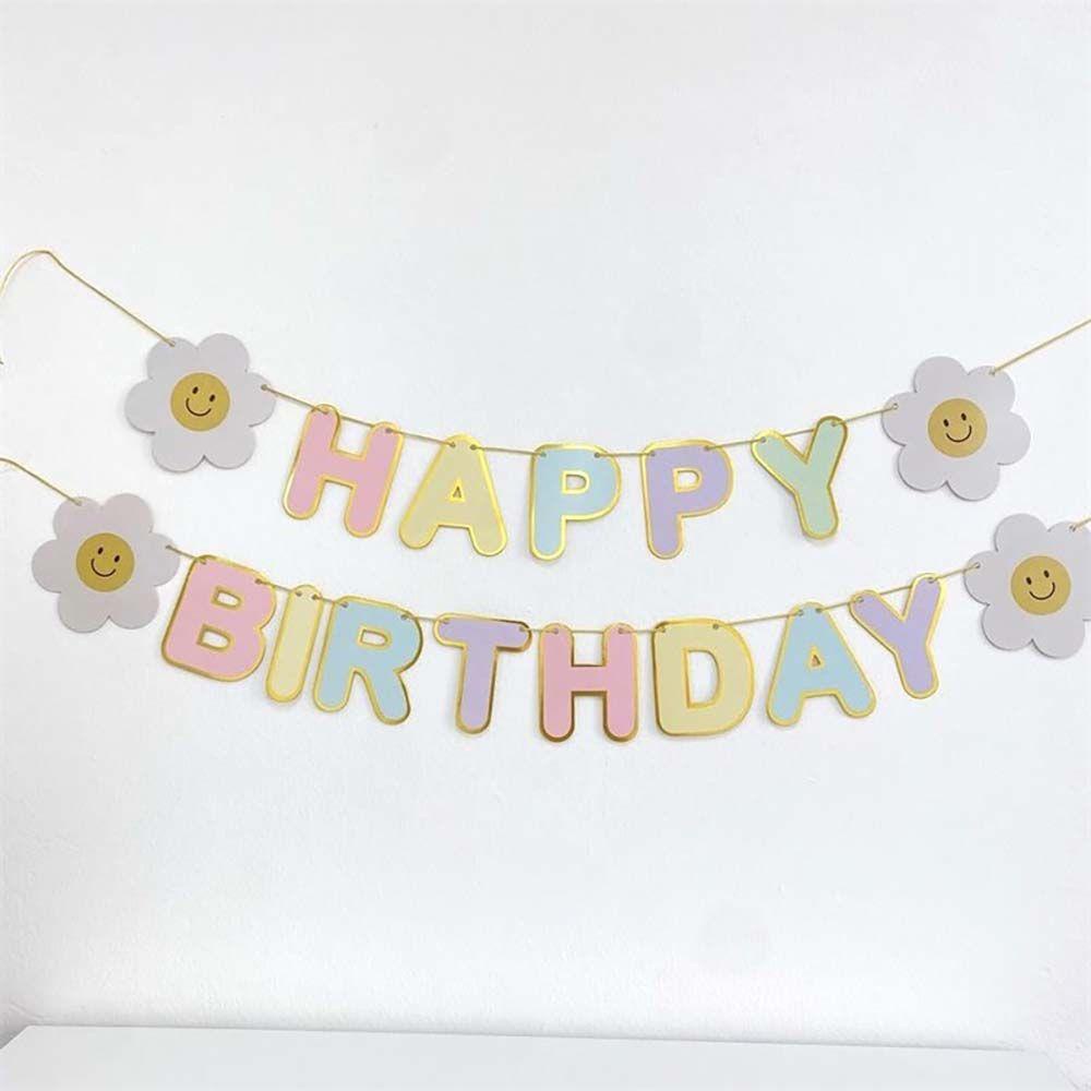 Dây Treo Trang Trí Bong Bóng Hình Hoa Cúc Dễ Thương