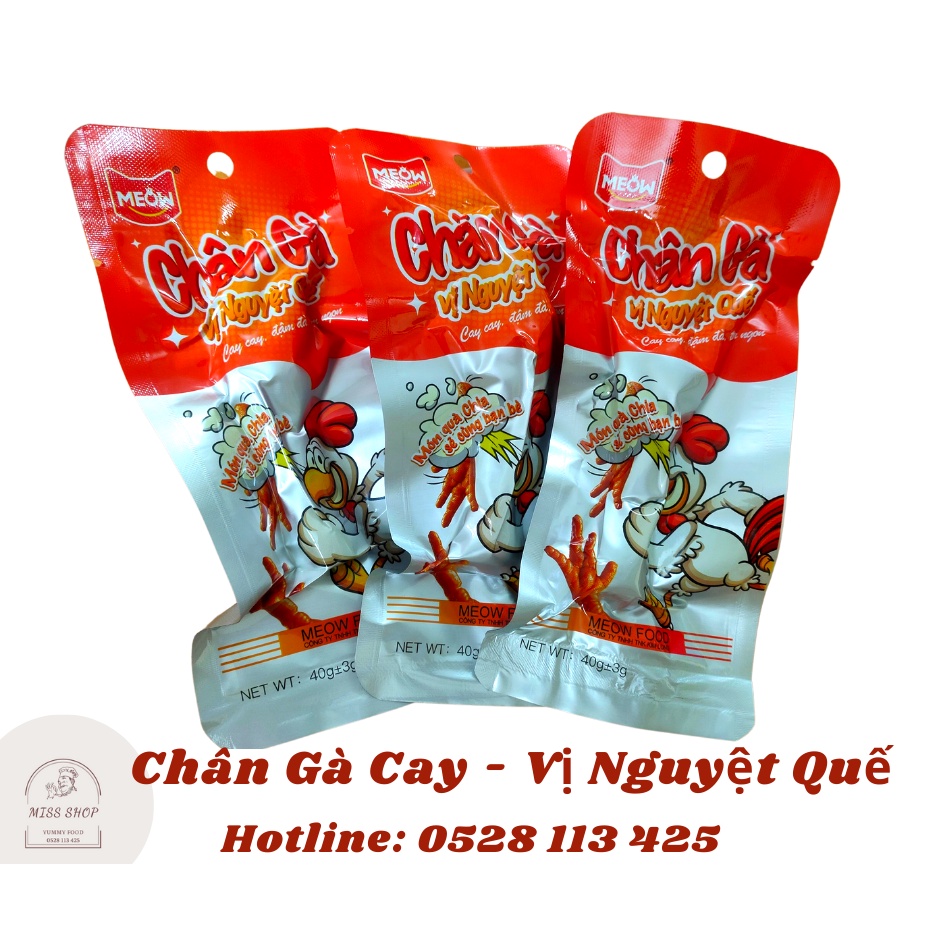 [ NEW - TẶNG QUÀ] Chân Gà Cay Vị Nguyệt Quế - Chân Gà To Mũm Mĩm Dai Giòn Đậm Vi - Ăn 1 Lần Là Nhớ Mãi