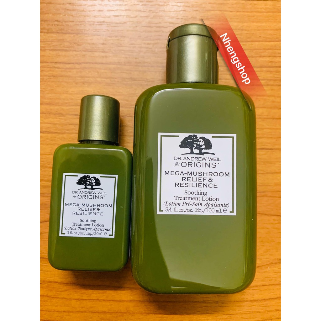 [30/100/200ml] Lotion nấm phục hồi da Origins Mega-Mushroom Relief &amp; Resilience Soothing Treatment