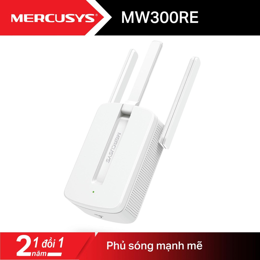 Giá Tốt-Mercusys N 300Mbps Bộ kích sóng WiFi 3 Râu -MW300RE- Hàng chính hãng phân phối bởi TP-Link Việt Nam | BigBuy360 - bigbuy360.vn