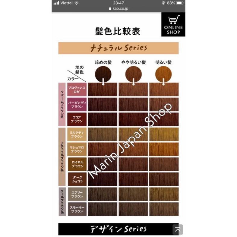 Nhuộm tóc dạng bọt của Kao Liese Prettia Nhật Bản màu số 3