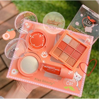 Set 4 món peach cat kissbeauty