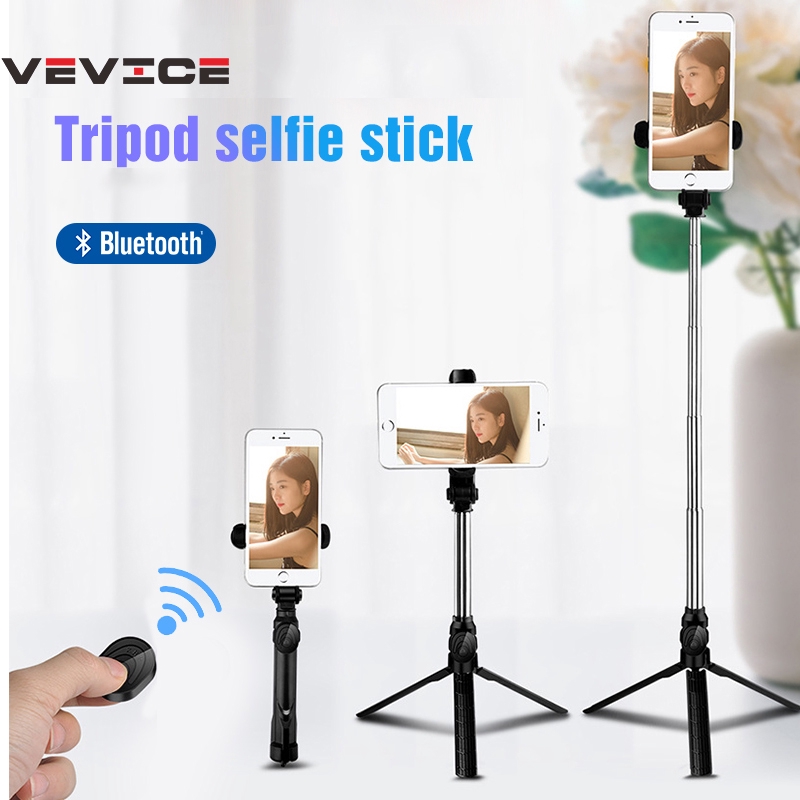 Giá đỡ selfie 3 chân kết nối Bluetooth điều khiển từ xa cho điện thoại thông minh Android IOS