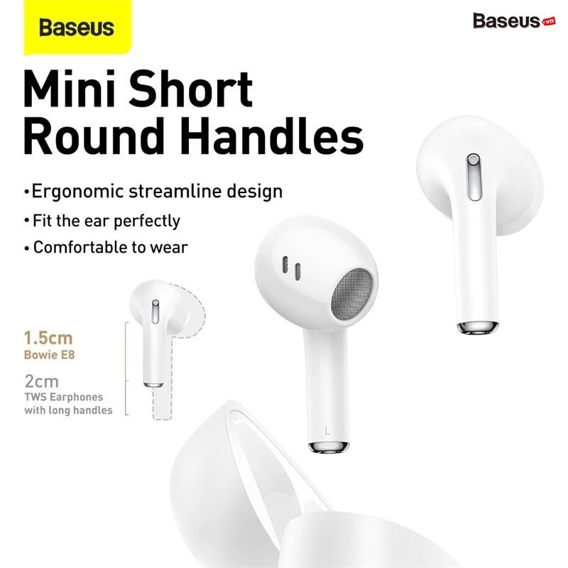 Tai nghe Baseus Bowie E8 TWS GPS hỗ trợ chống thất lạc