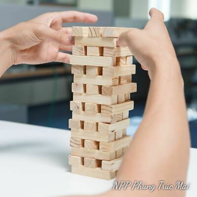 Đồ chơi xếp hình gỗ lắp ráp mô hình rút gỗ đồ chơi trí tuệ cho trẻ