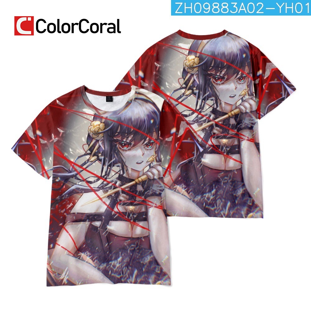 Áo Thun Tay Ngắn Dáng Rộng In Họa Tiết Anime Spy X Family Anya Phong Cách Harajuku Gothic Dễ Thương Cho Nam Và Nữ