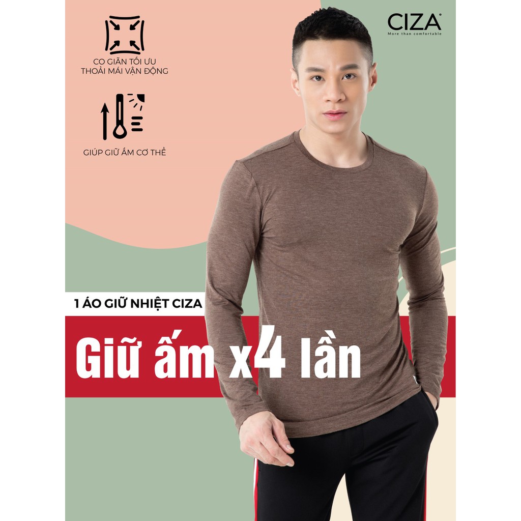 [Mã FAMALLT5 giảm 15% đơn 150K] Áo Giữ Nhiệt CIZA Vải Heattech Giữ Ấm Gấp 4 Lần ATNS15