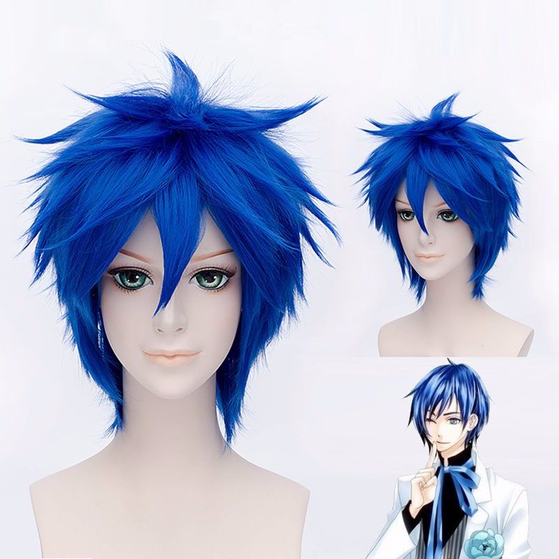 [sẵn] Wig/tóc giả cosplay Jellal - Fairy Tail màu xanh dương [Miu Cosplay]