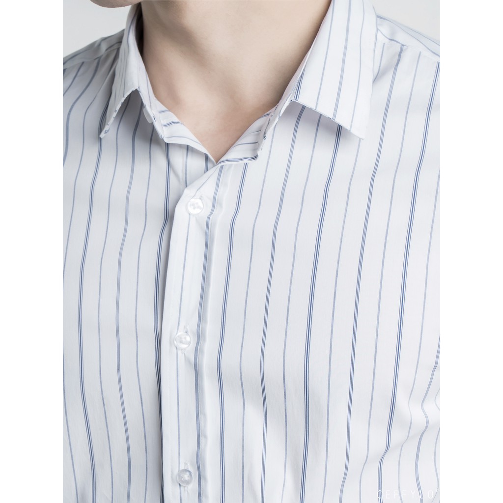 Áo Sơmi Kẻ CEFFYLO 2 Vải Cotton Cao Cấp Co Giãn Nhẹ 3 Màu | BigBuy360 - bigbuy360.vn