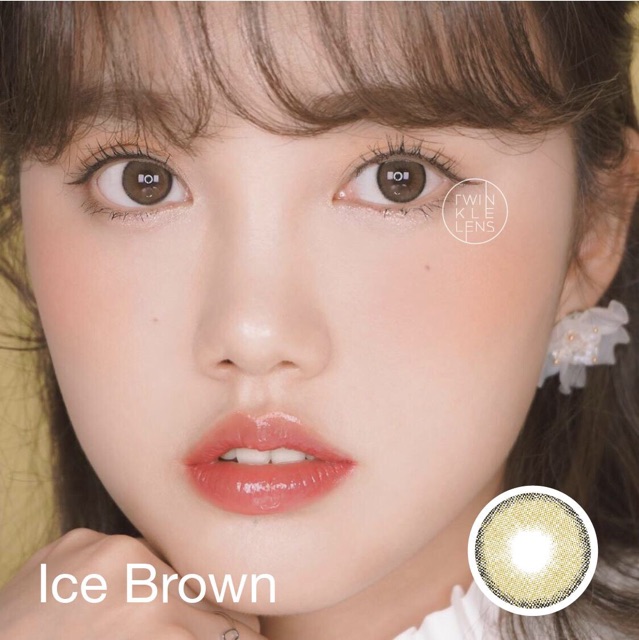 (Không gồm khay) Kính áp tròng nâu Ice Brown