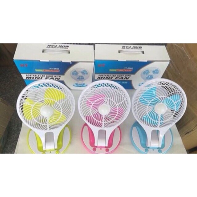 Quạt tích điện có đèn led mini fan