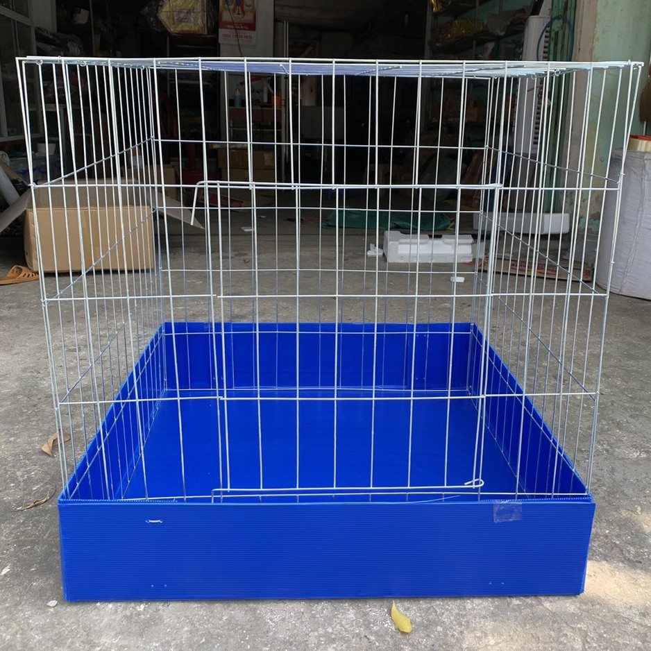 Lồng Nuôi Gà Chọi- Lồng gà 80 x 80 cm kèm khay nhựa tuỳ phân loại