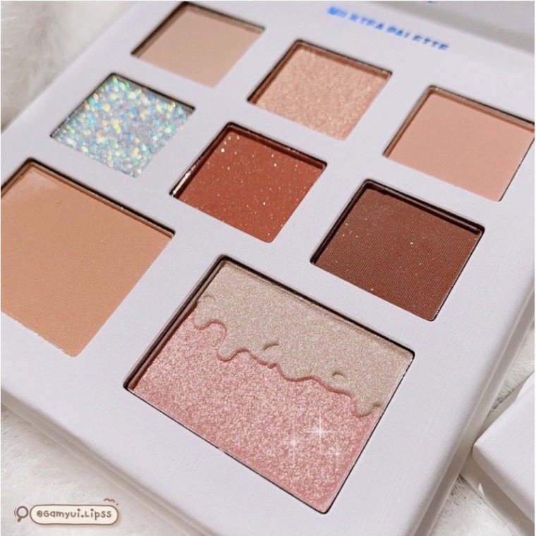 free ship Bộ Trang Điểm Dikalu Trà Sữa Bubble Time Gồm Phấn Mắt + Phấn Má + Hilight | BigBuy360 - bigbuy360.vn